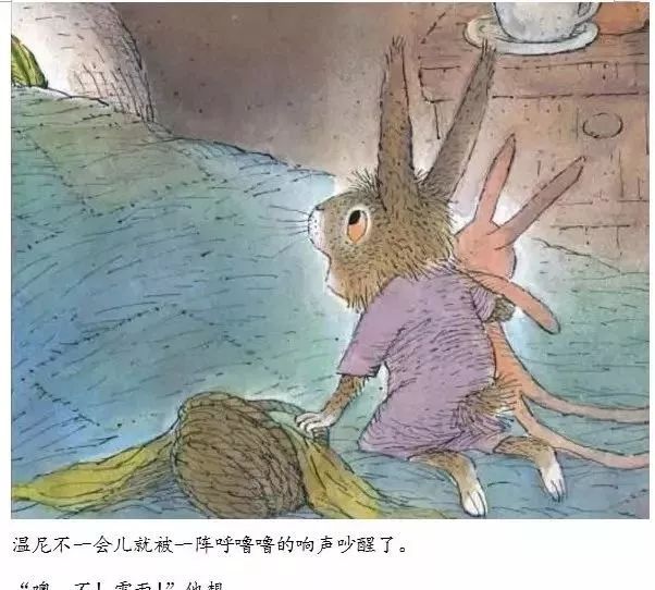 小兔温尼想换个地方睡觉