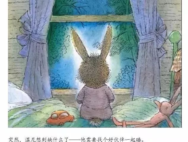 小兔温尼想换个地方睡觉
