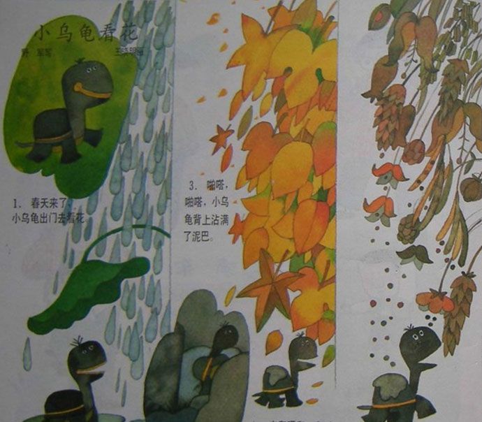小乌龟看花