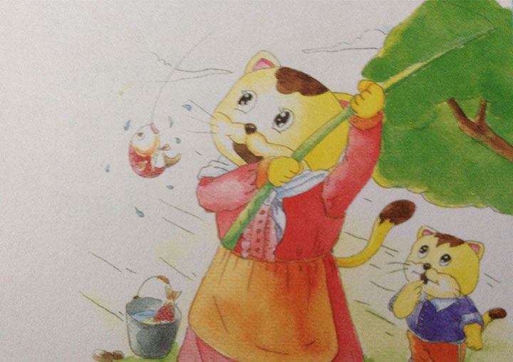 小猫钓鱼（短）