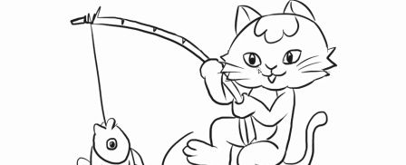 小猫波波钓了条大鱼