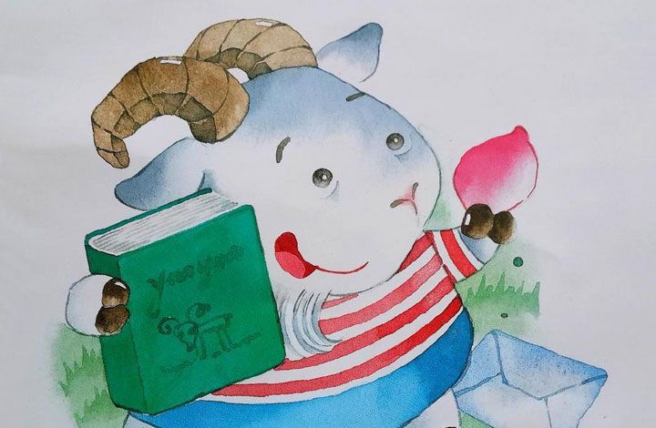 桃树下的小白兔