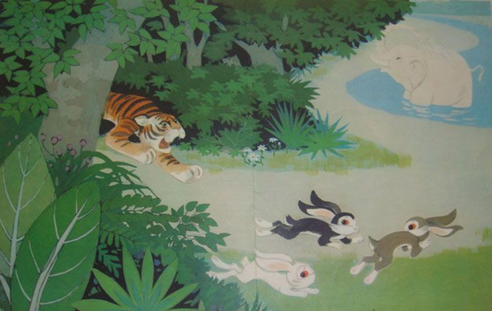 大象救兔子