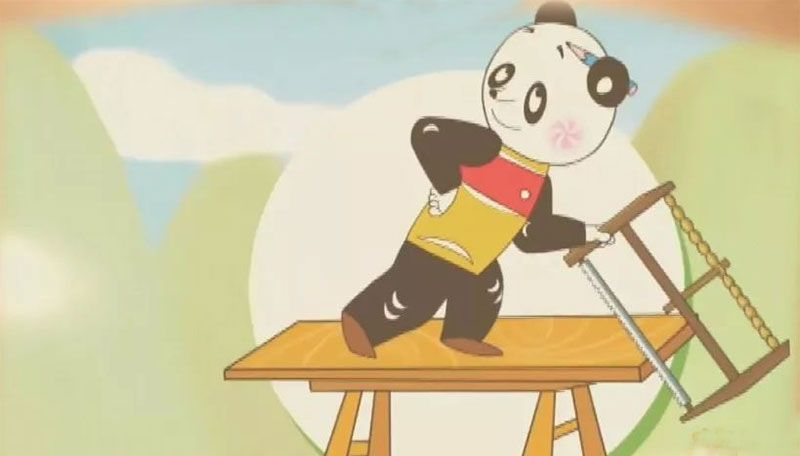 熊猫学木匠