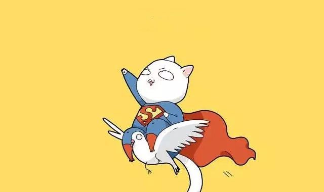 山猫飞过小镇上空