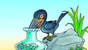 乌鸦喝水