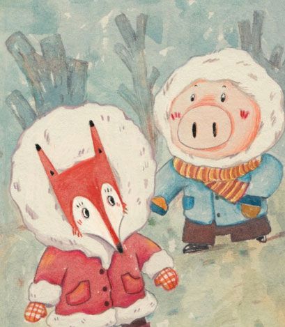 小猪唏哩呼噜｜小猪打冰球